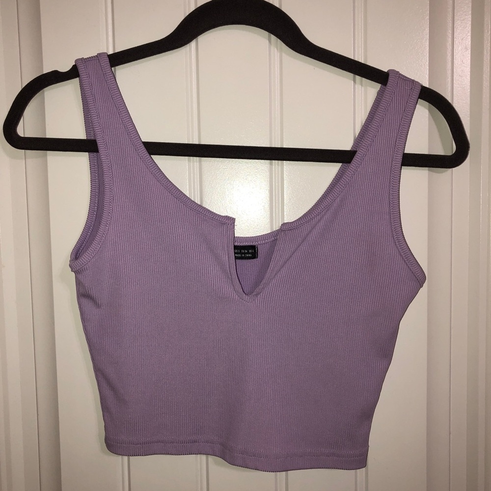 Purple cropped top size s
